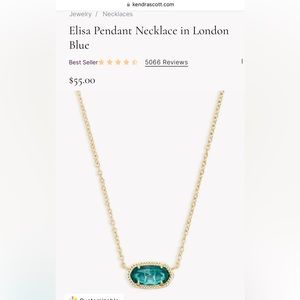 Kendra Scott Elisa Pendant necklace